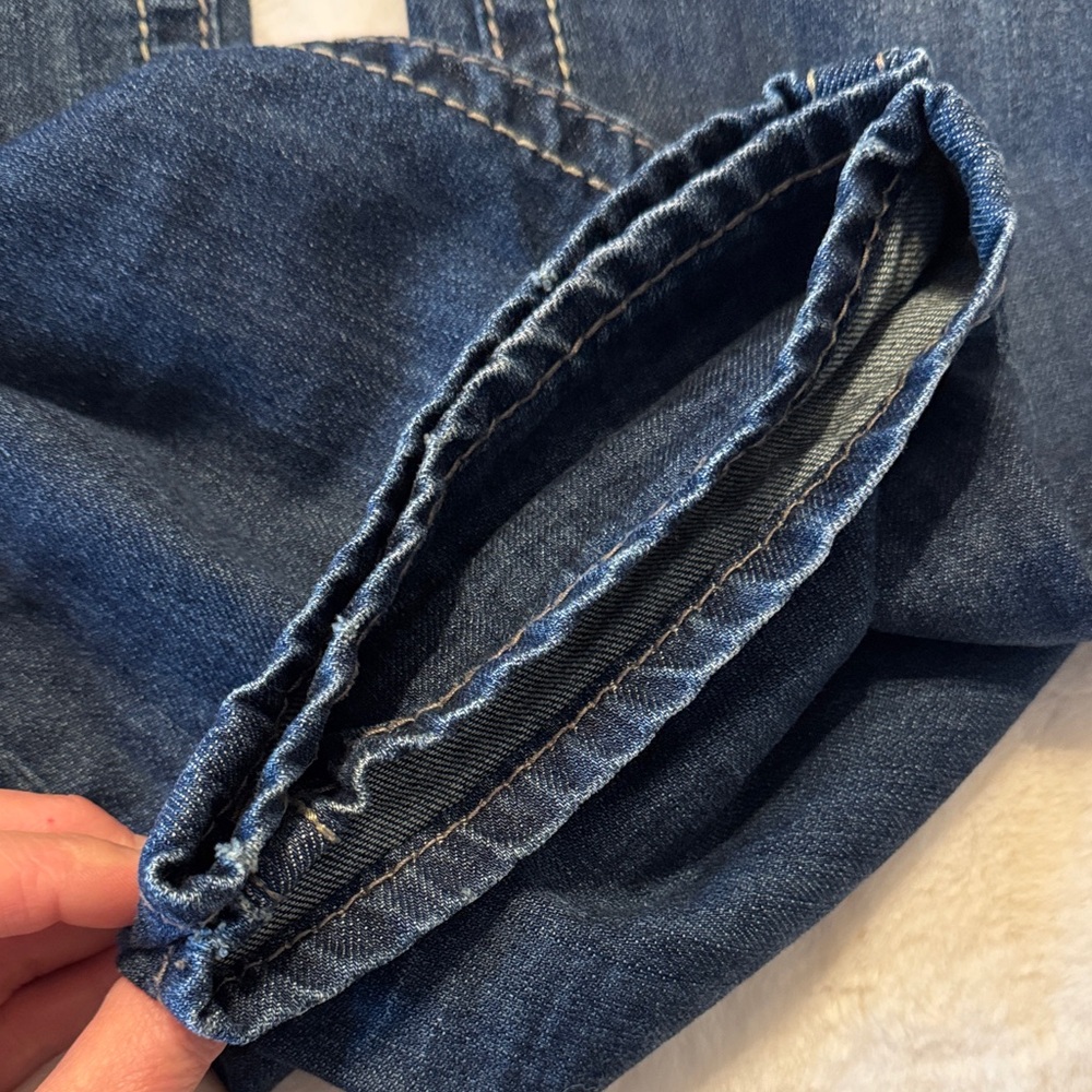 Seven7 Dark Blue Flare Jeans - Picture 2 of 7